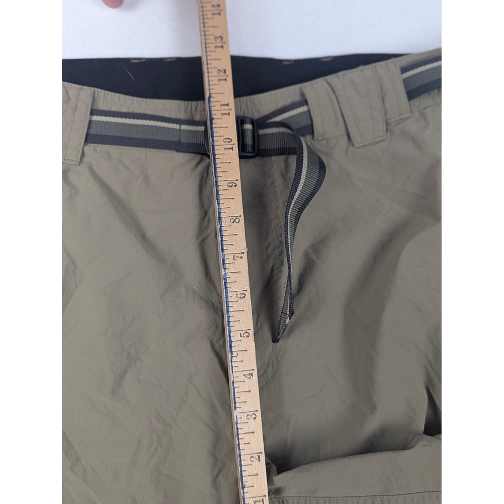 ExOfficio Mens 40 Olive Green Nylon Cargo Hiking Shorts Web Belt Quick Dry - Picture 4 of 12